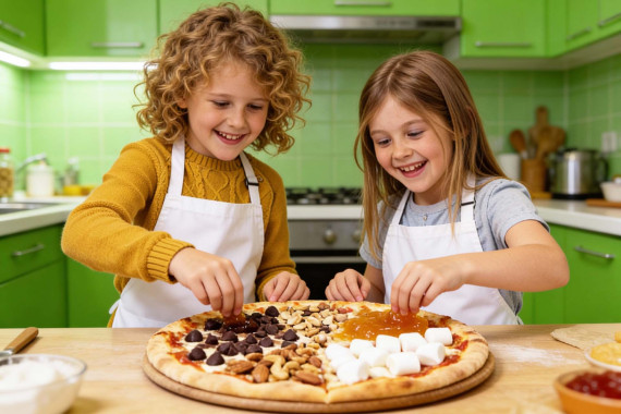 Приготування солодкої піци